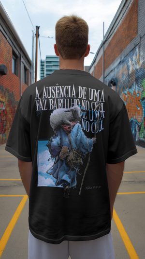 Camiseta Oversized Masculina 99+1 - Preto