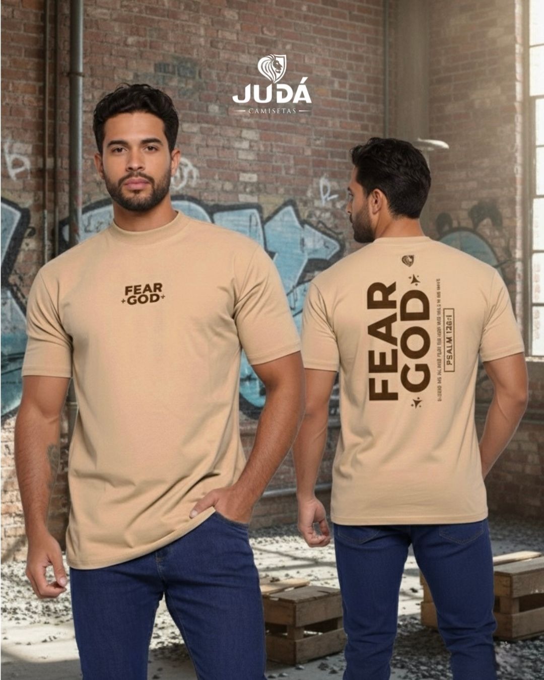 Camiseta Oversized Masculina Fear God – Argila