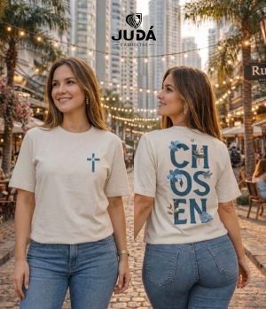 Blusa Oversized Feminina Chosen Flowers - Bege