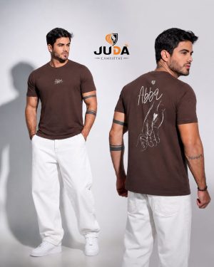 Camiseta Masculina Abba - Marrom