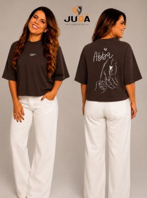 Blusa Oversized Feminina Abba - Marrom
