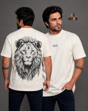 Camiseta Oversized Masculina Kingdom - Bege