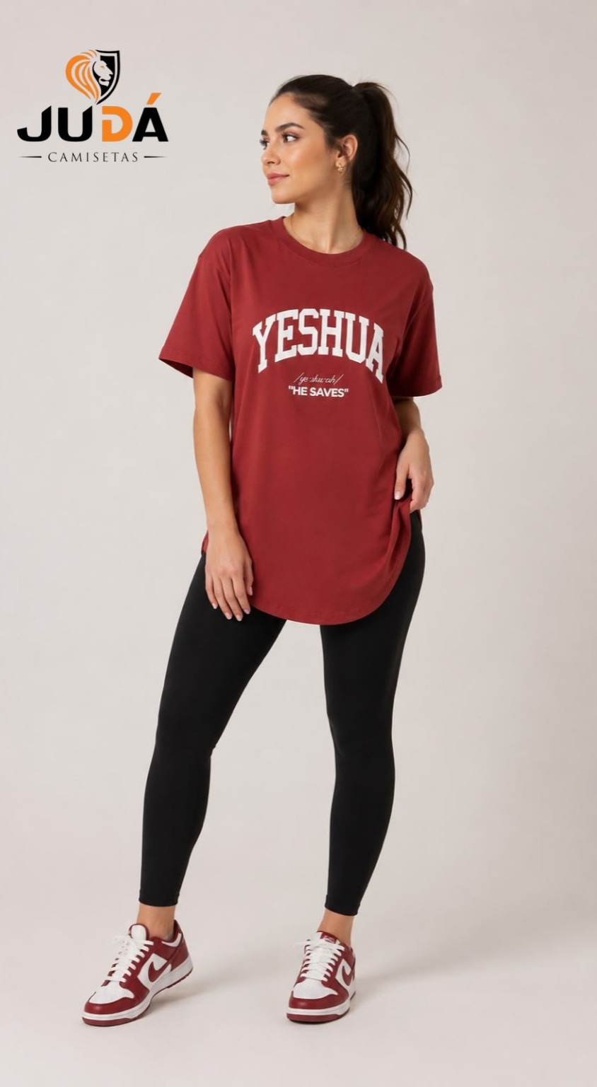 Camiseta Longline Unissex YESHUA – Telha