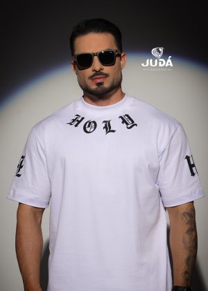 Camiseta Oversized Holy Malhão Americano - Branco