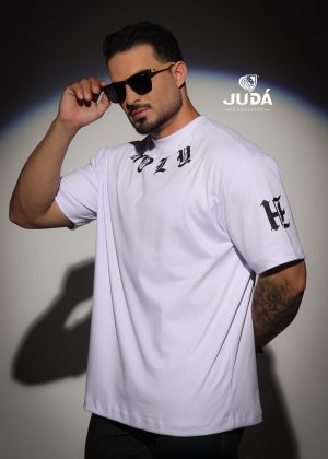 Camiseta Oversized Holy Malhão Americano - Branco