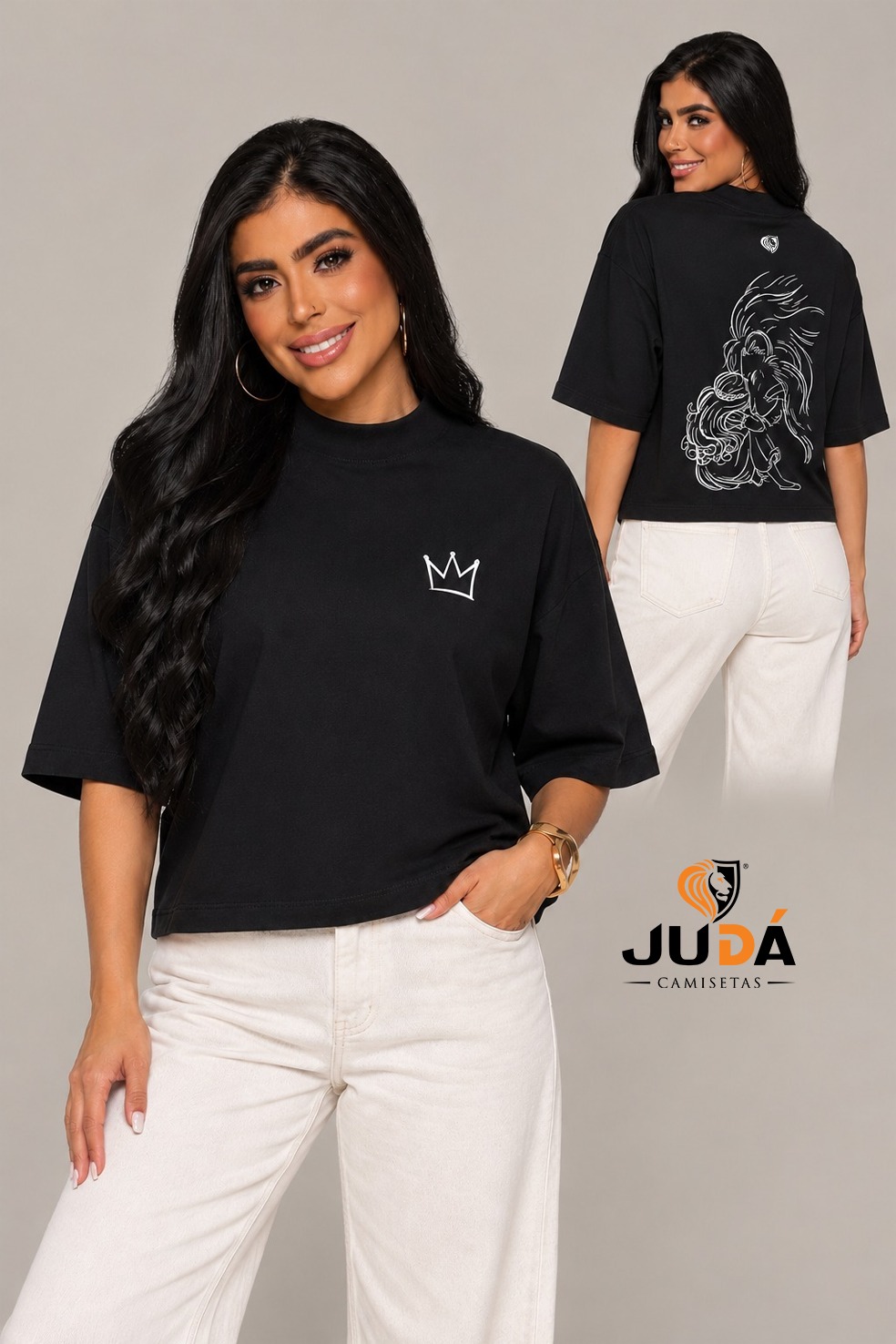 Blusa Oversized Feminina Majestade – Preta